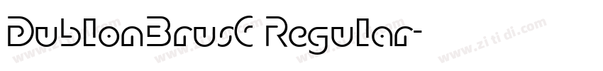 DublonBrusC Regular字体转换